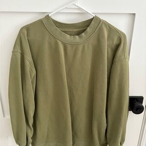 Lululemon Athletica Green Sweatshirt Relaxed Fit